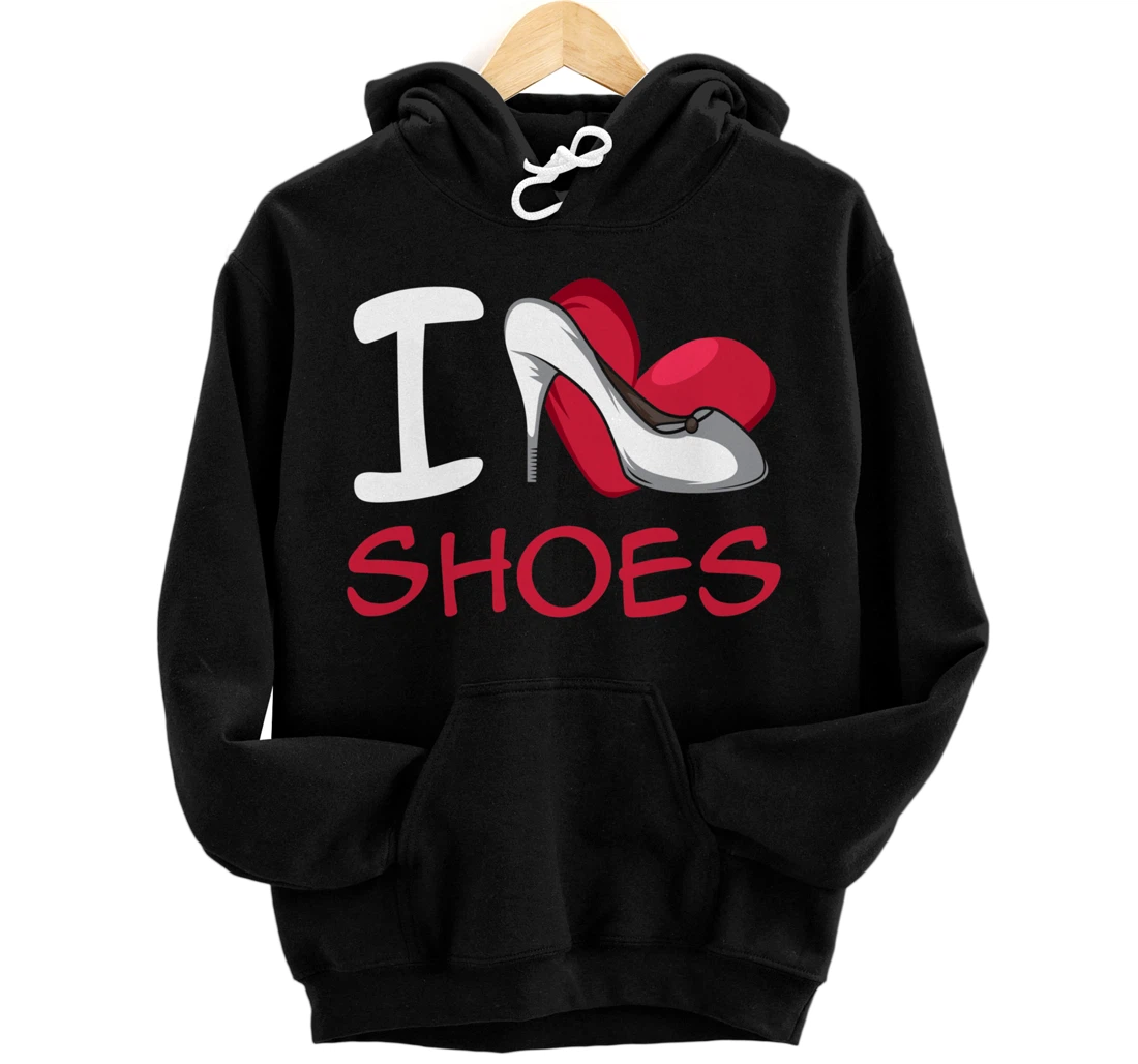 Personalized I Love Shoes Shoe Seller Pullover Hoodie