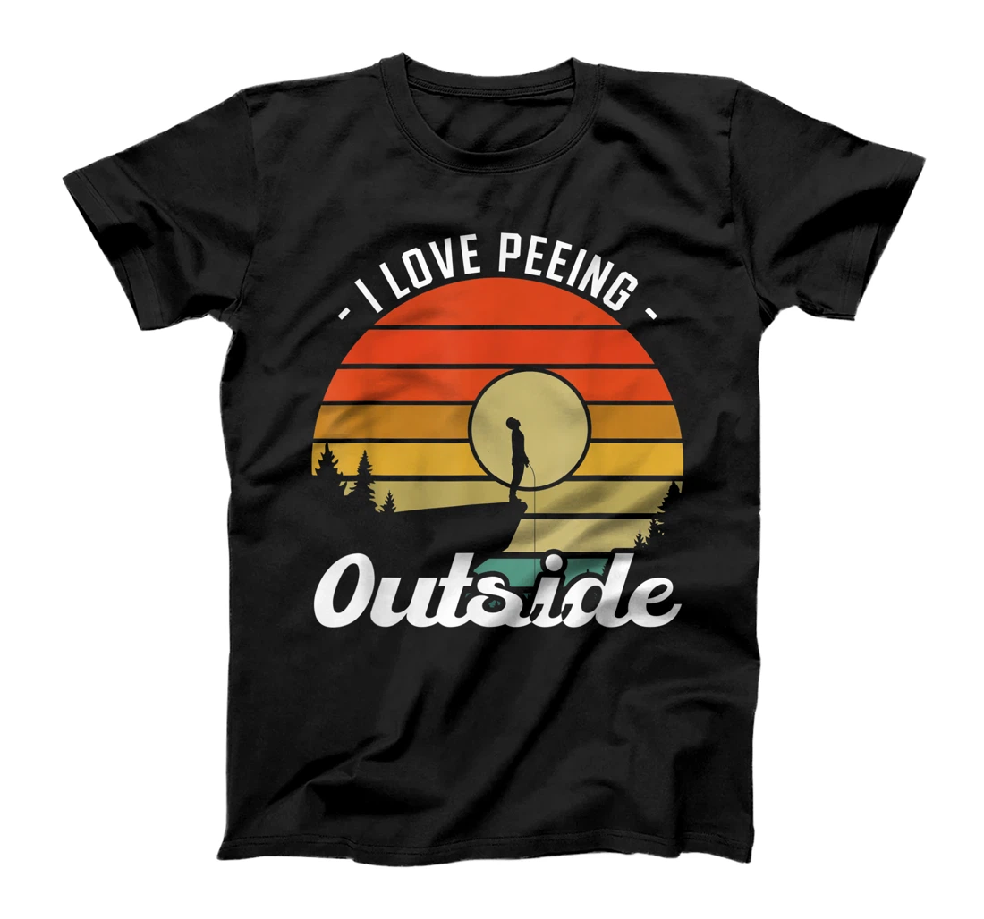 Personalized Womens I Love Peeing Outside - Camper and Hiker T-Shirt, Women T-Shirt