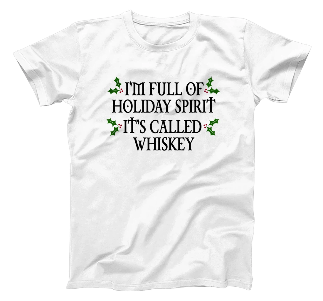 Personalized Holiday Spirit Whiskey T-Shirt, Women T-Shirt