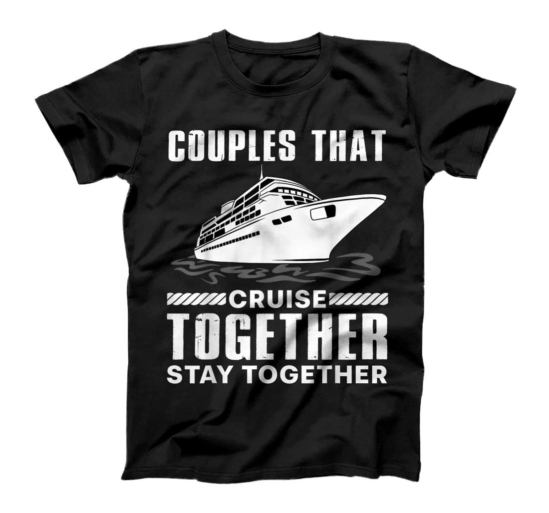Personalized Cool Cruise Couple Art Men Women Cruise Ship Boat Vacation T-Shirt, Kid T-Shirt and Women T-Shirt