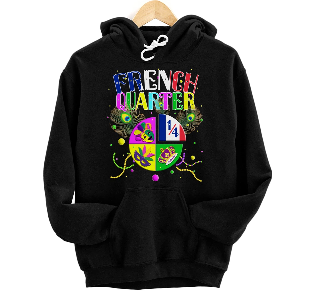 Personalized French Quarter Shirt New Orleans Shirts Louisiana Mardi Gras Pullover Hoodie