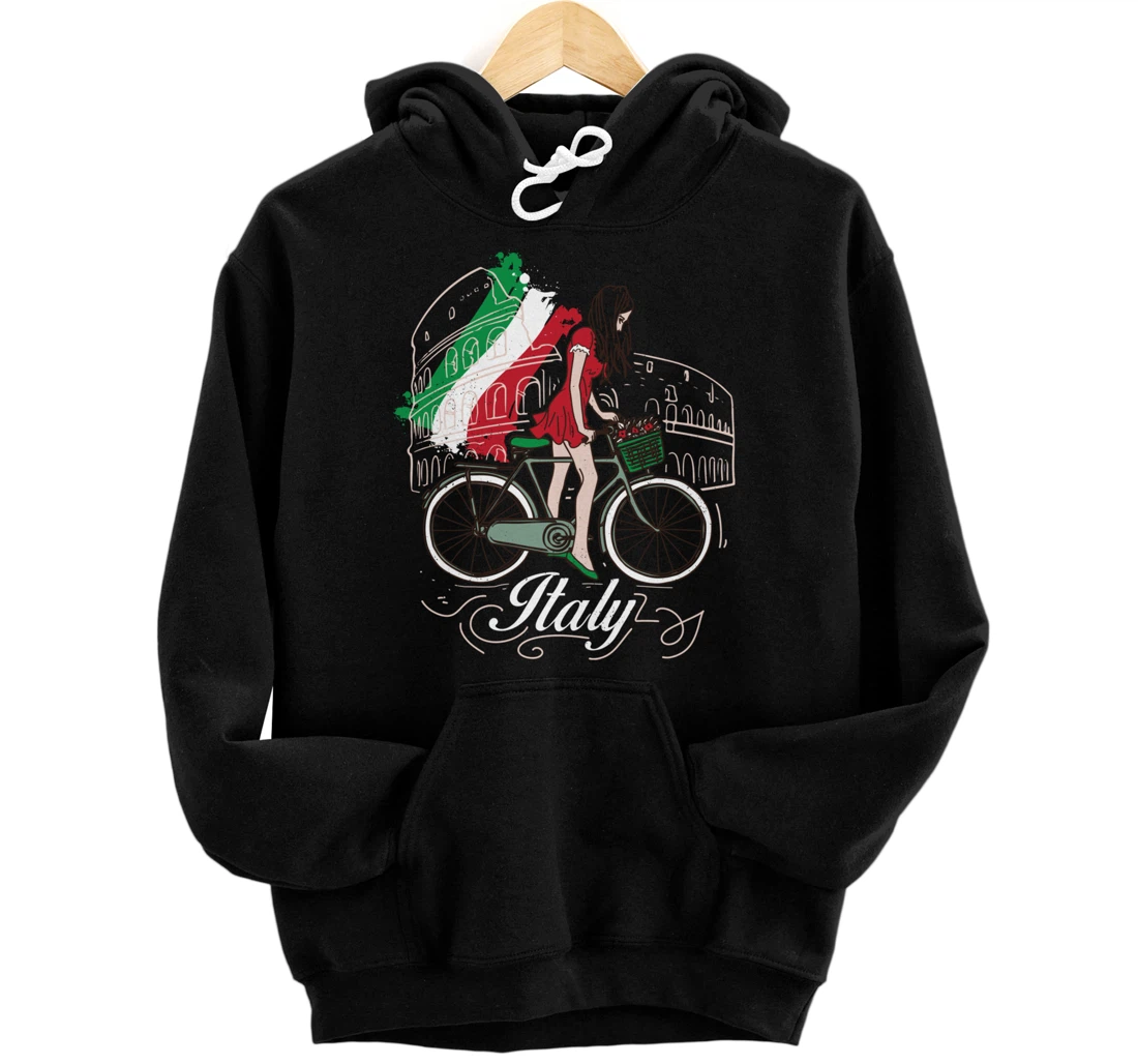 Personalized When in Rome Gift Design Beautiful Woman Italy Design Pullover Hoodie