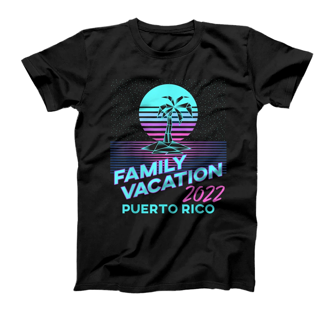 Personalized Puerto Rico Family Vacation 2022 Retro Matching Family T-Shirt, Kid T-Shirt and Women T-Shirt