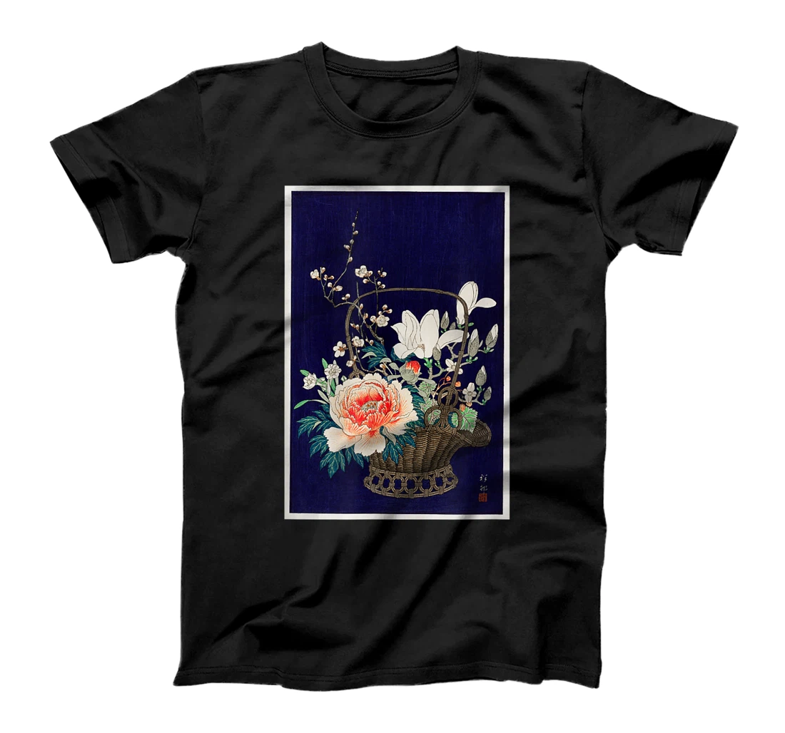 Personalized Vintage Japanese Artwork Flower Basket Love Japan Art Shirt T-Shirt, Kid T-Shirt and Women T-Shirt