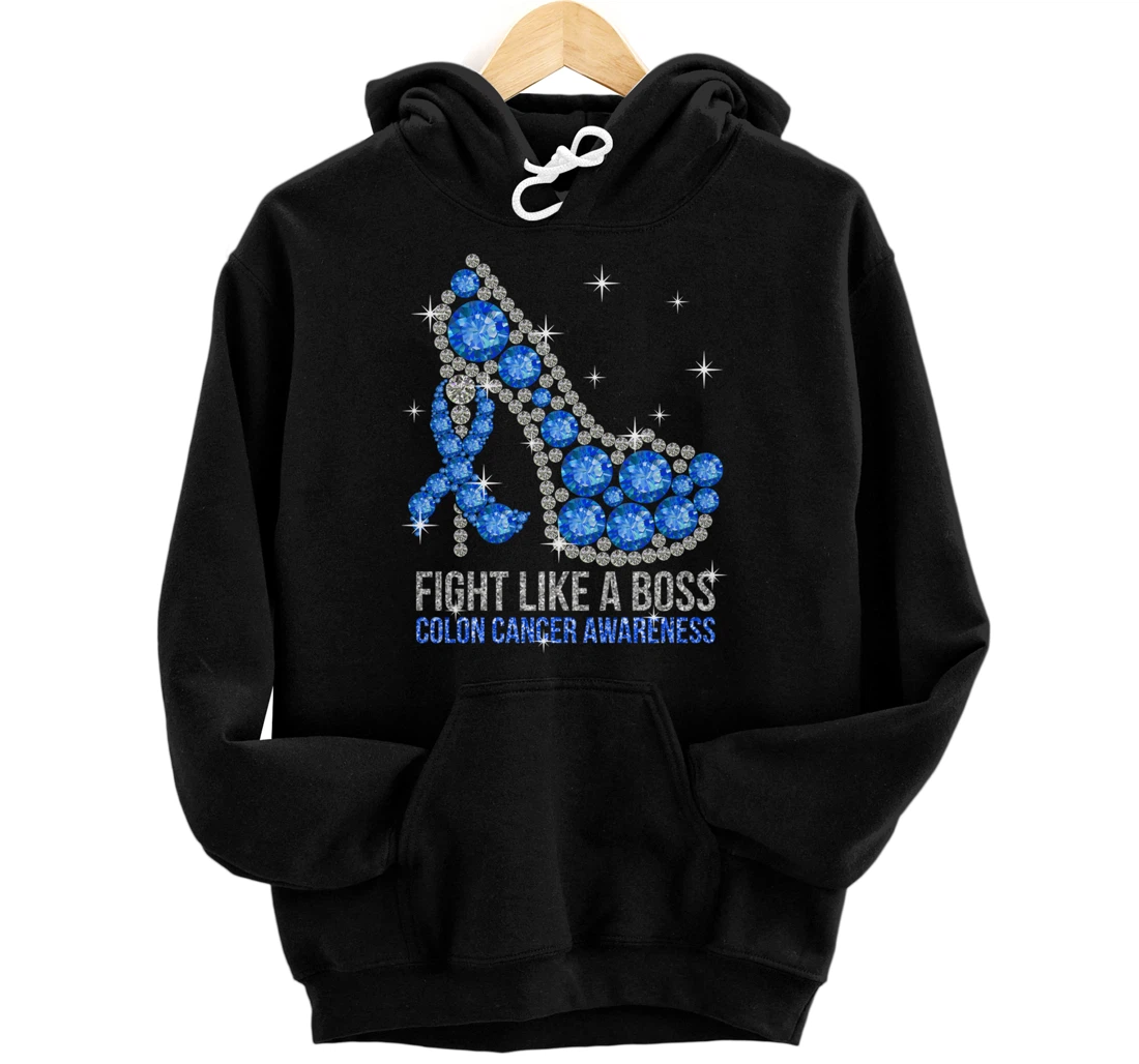 Personalized Fight Bowel Cancer Like A Boss Colon Cancer Awareness Pullover Hoodie