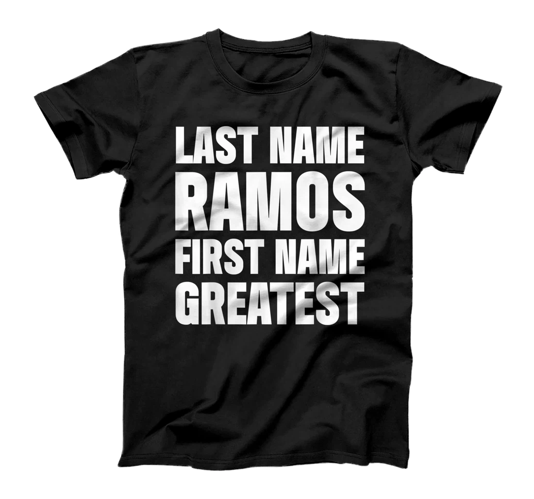Personalized Family Surname Ramos Funny Reunion Last Name Tag T-Shirt, Women T-Shirt