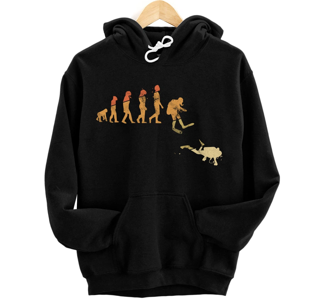 Personalized Diving Evolution - People Evolution Gift Idea Pullover Hoodie