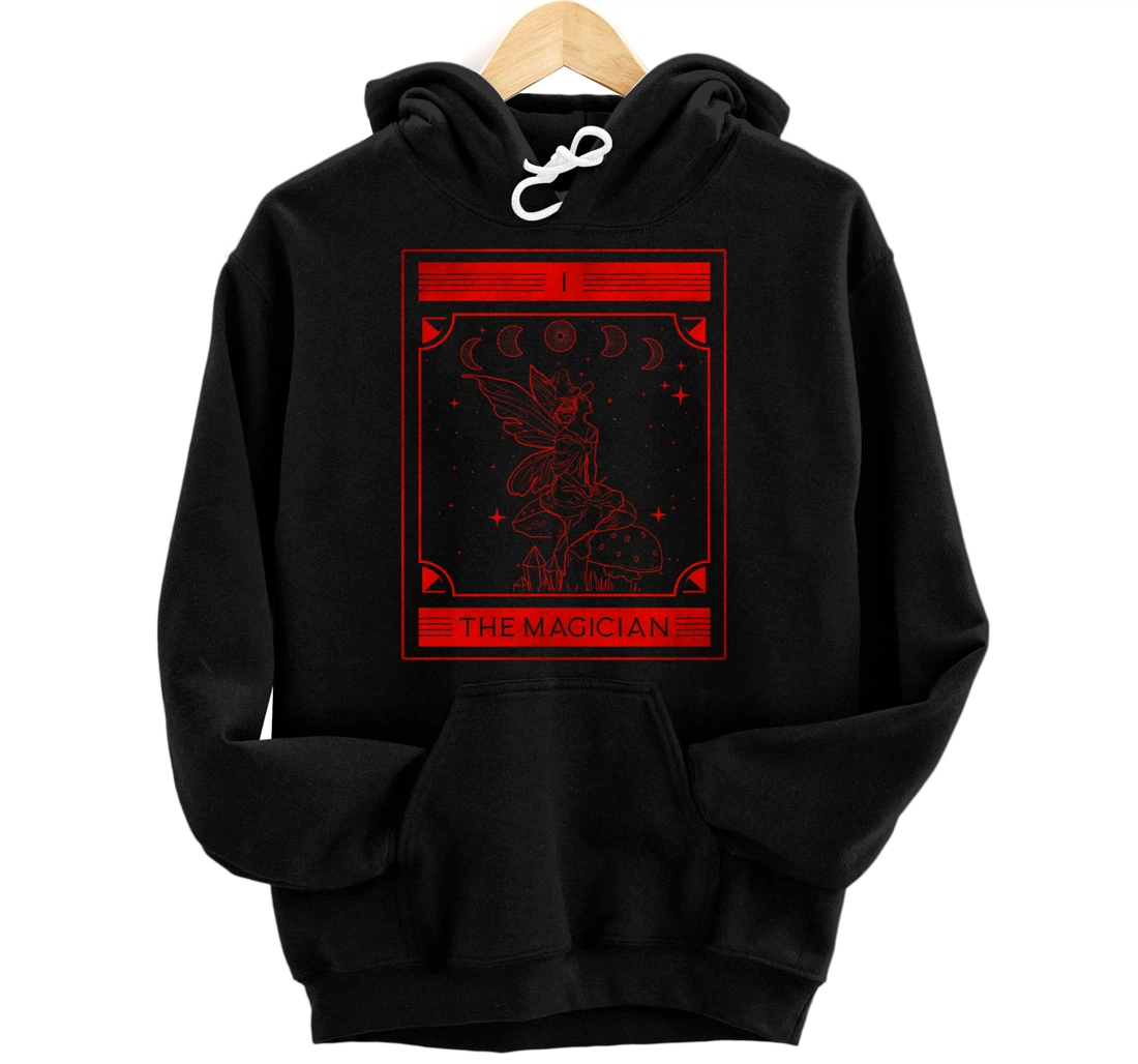 Personalized Fairycore Grunge Aesthetic Goth Tarot Card The Magician Pullover Hoodie