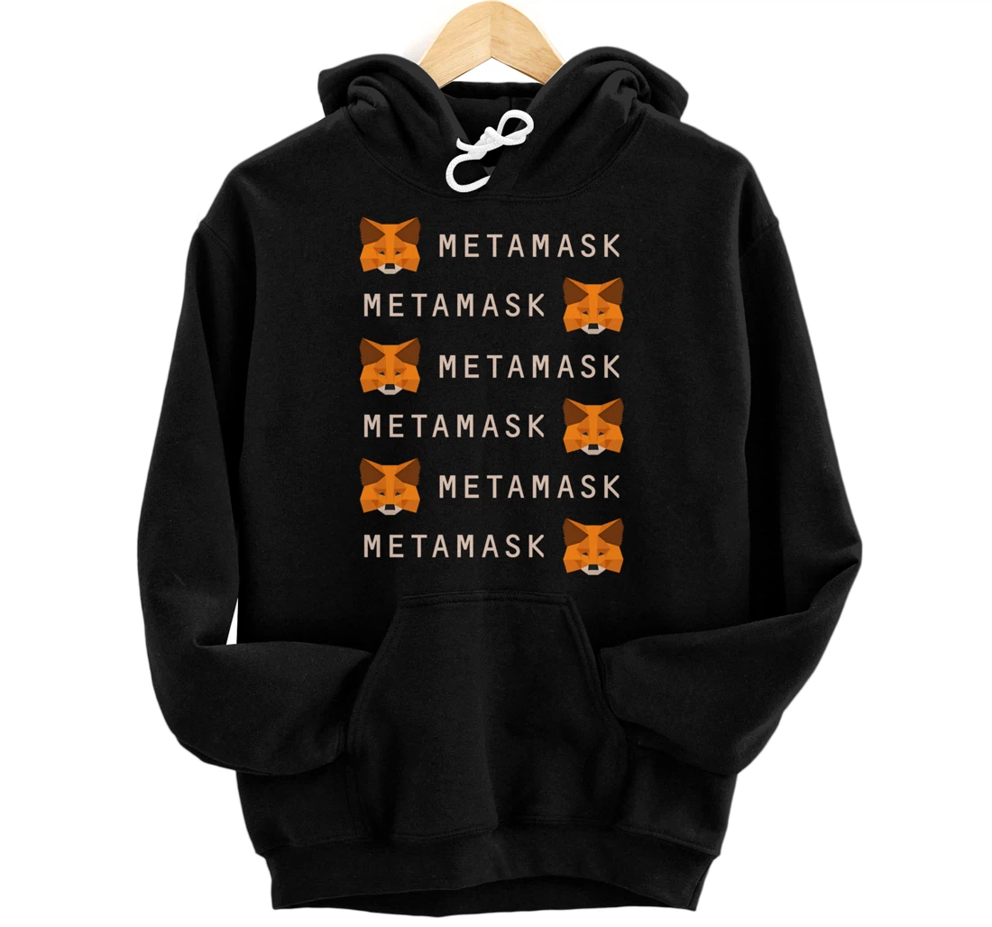 Personalized MetaMask Fox - DeFi Crypto Wallet for Ethereum & PulseChain Pullover Hoodie