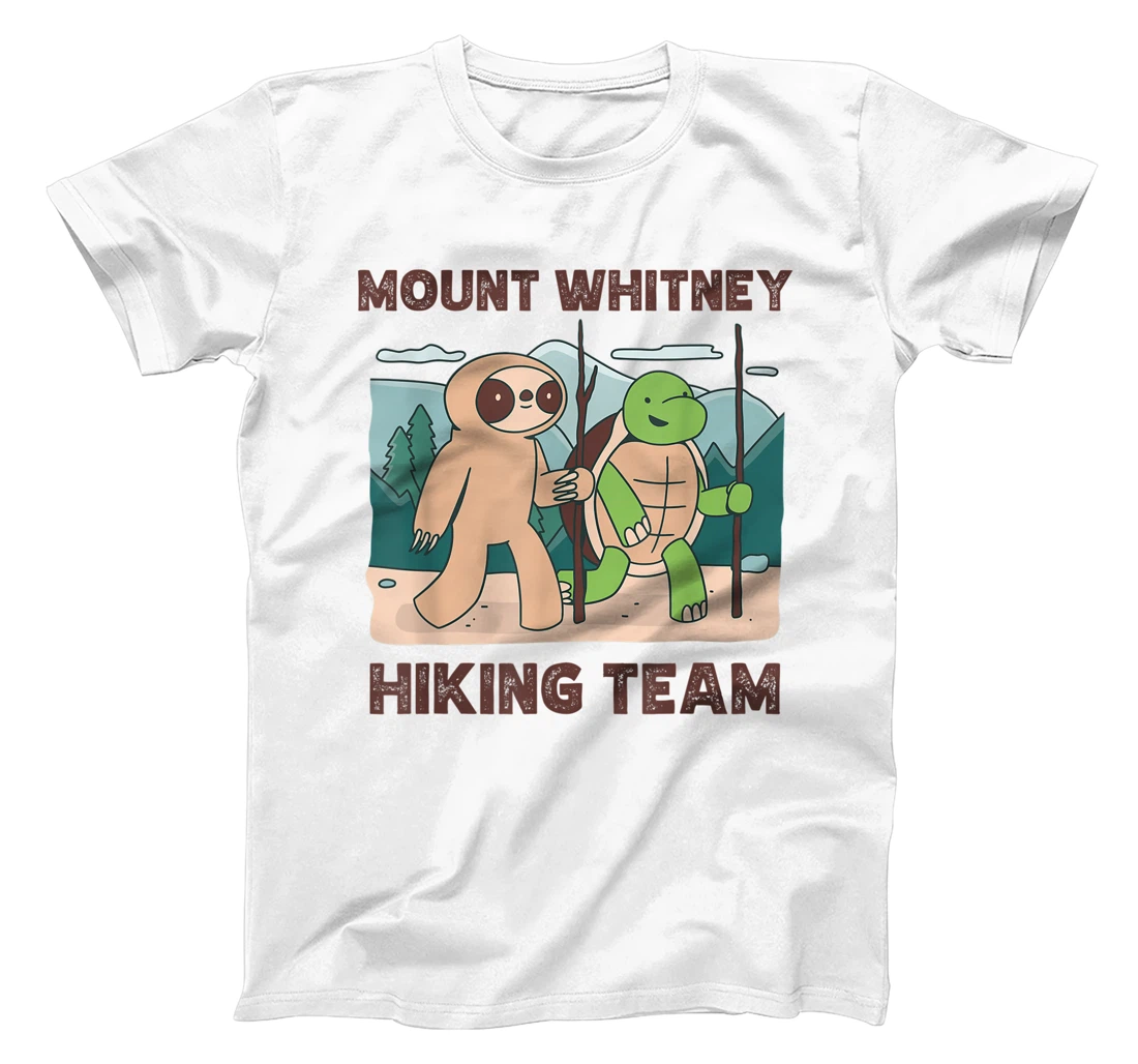 Personalized Mount Whitney hiking team climbing expedition Camping sloth T-Shirt, Kid T-Shirt and Women T-Shirt