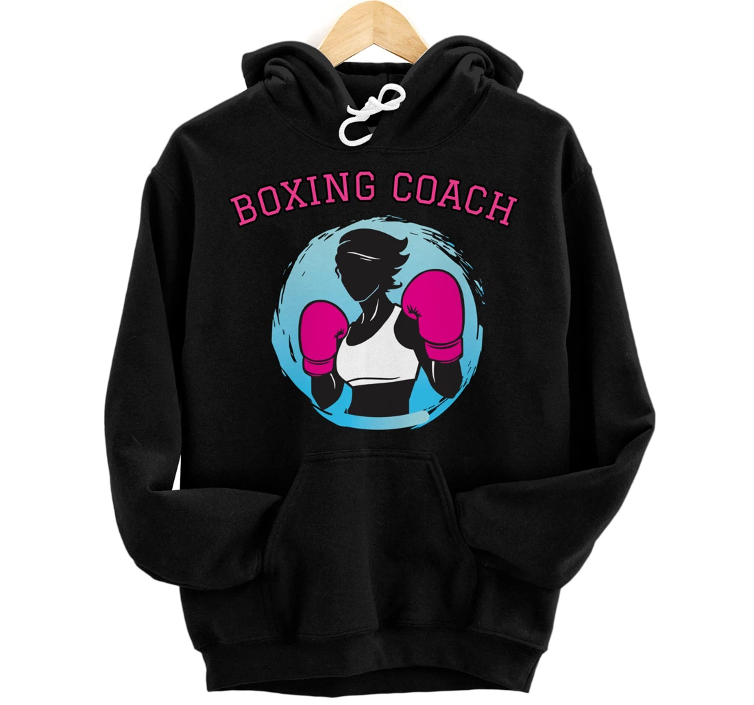 Personalized Boxing coach female boxer women girls novelty gift Pullover Hoodie