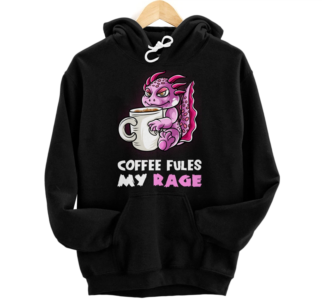 Personalized Coffee Fules My Rage In My Mug Caffeine Funny Funny Axolotl Pullover Hoodie