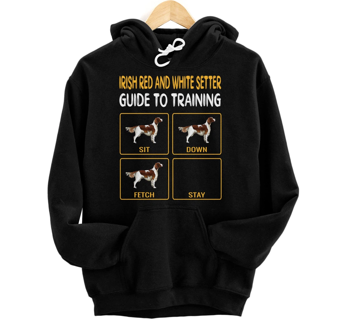 Personalized Irish Red and White Setter Guide To Training Dog Obedience Pullover Hoodie