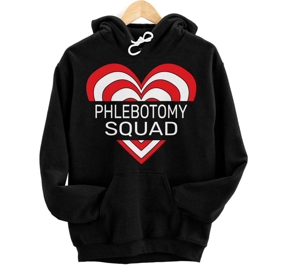 Personalized Phlebotomy Squad Phlebotomist Pullover Hoodie