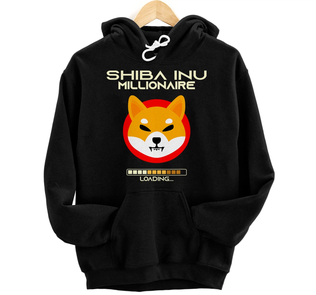 Personalized Shiba Inu Millionaire Loading Funny Shiba Inu HODLER Crypto Pullover Hoodie