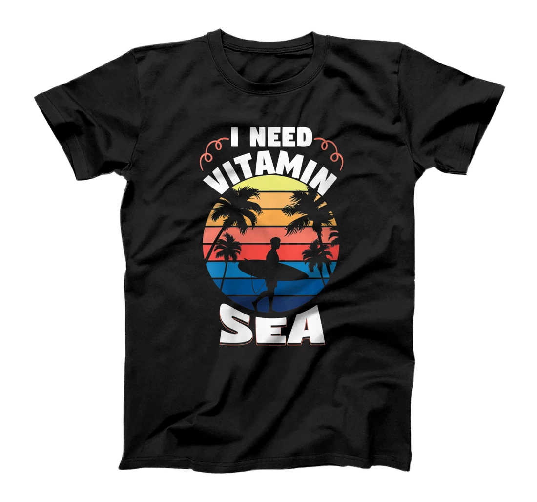 Personalized Womens Cool Vitamin Sea Beach Surfing Vintage Dietitians T-Shirt, Women T-Shirt