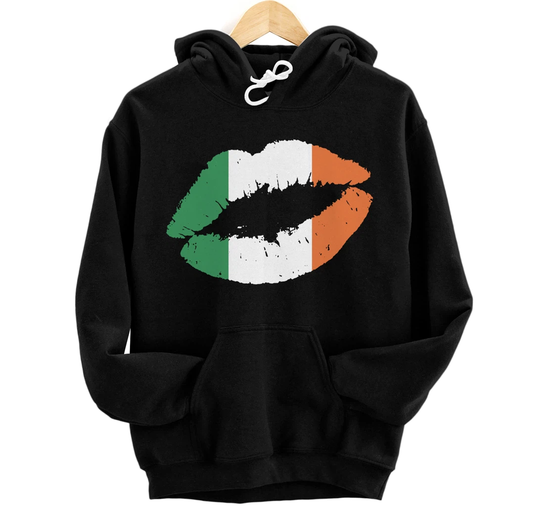 Personalized Ireland Flag Roots St. Patricks Day Irish Girl Pullover Hoodie