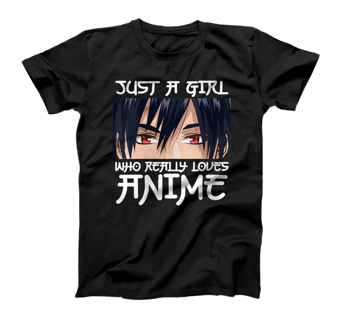 Personalized Womens Anime Shirt For Girls- Just A Girl Who Loves Anime T-Shirt, Women T-Shirt