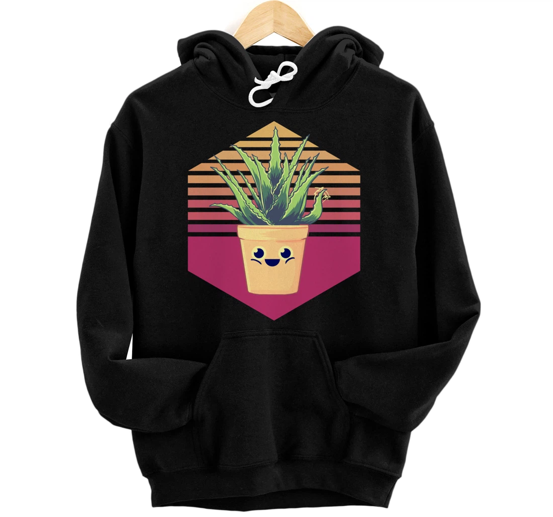 Personalized Kawaii Aloe Vera Vintage Pullover Hoodie