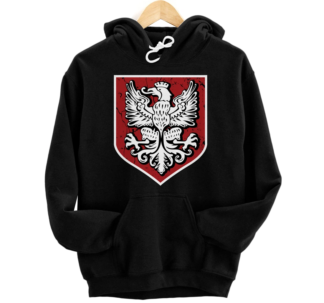 Personalized Polish Nobility Crest | Polish Kings Polish Eagle | Poland Pullover Hoodie