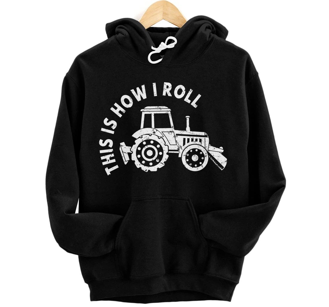 Personalized This Is How I Roll Tractor Pullover Hoodie