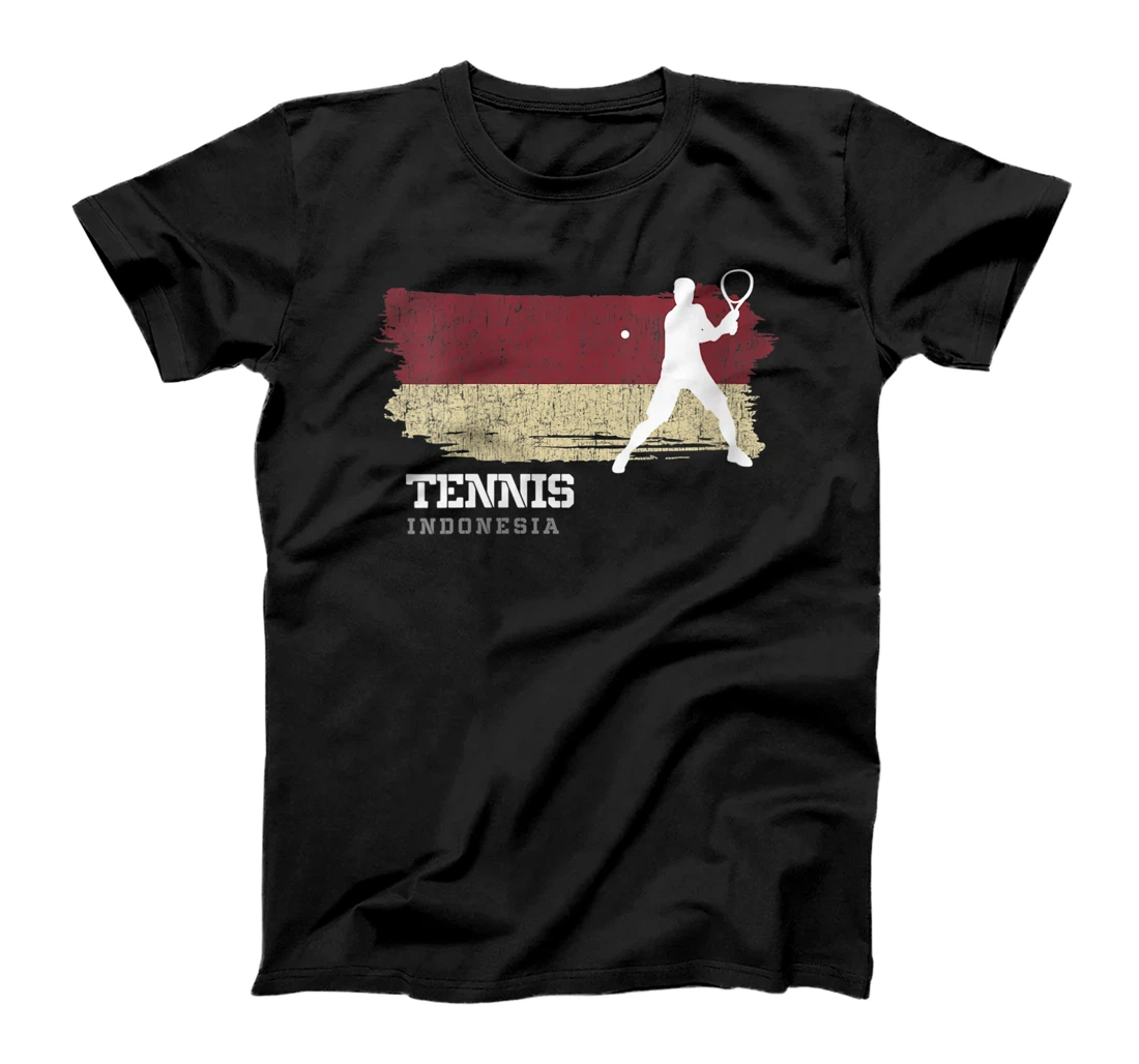 Personalized Womens Tennis Indonesia Flag Team Tennis Player Tennis T-Shirt, Women T-Shirt