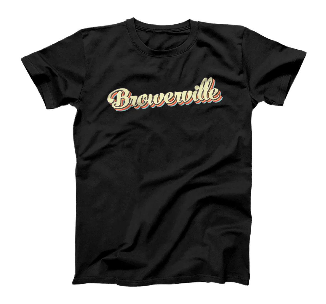 Personalized Browerville TShirt Retro Art Baseball Font Vintage T-Shirt, Kid T-Shirt and Women T-Shirt