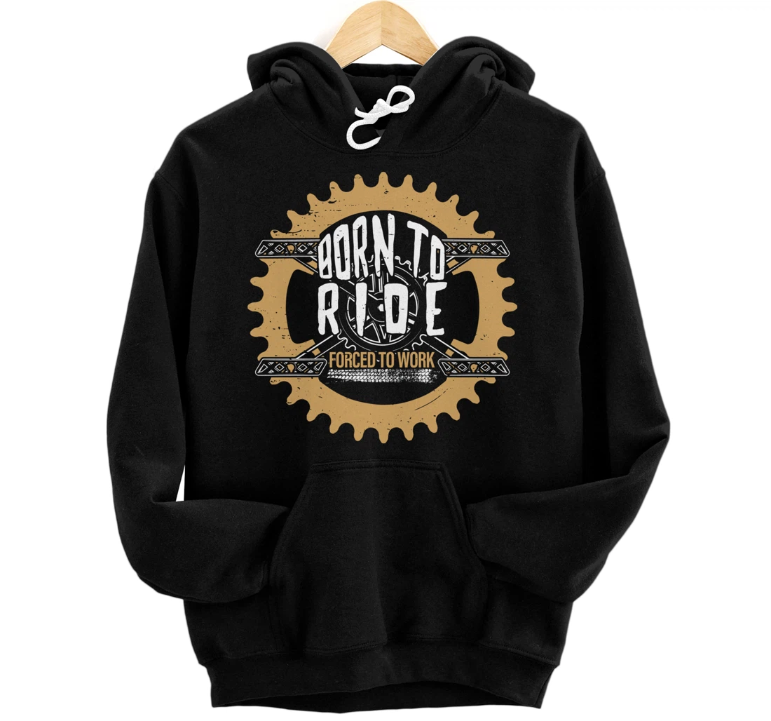 Personalized Funny Mountain Bike Biking MTB Dirt Trail Moto Clothing Idea Pullover Hoodie