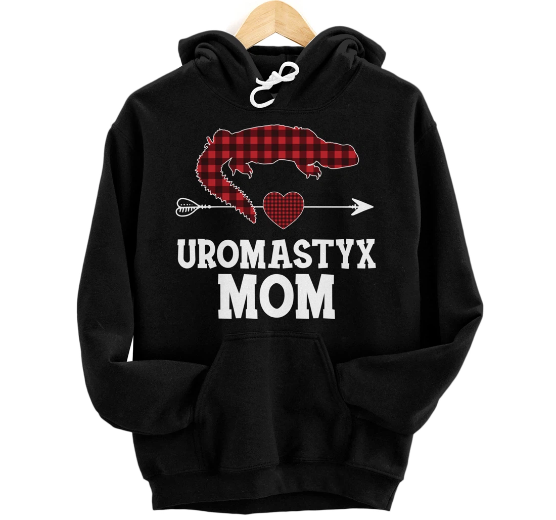 Personalized Uromastyx Mom Red Plaid Dabb Lizard Mali Pullover Hoodie
