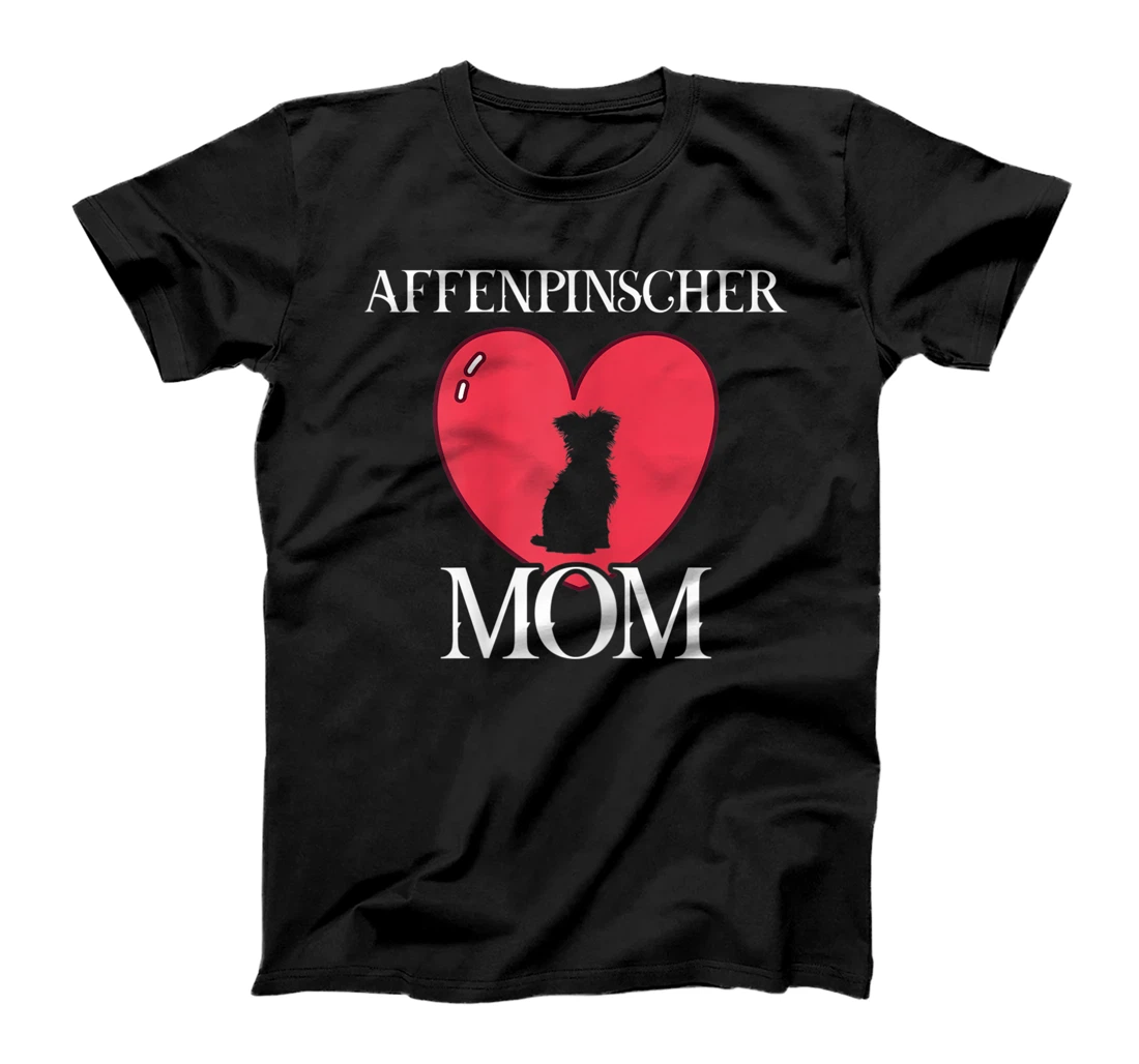 Personalized Womens Affenpinscher mom monkey pinscher dog dogs dog mom paw T-Shirt, Women T-Shirt