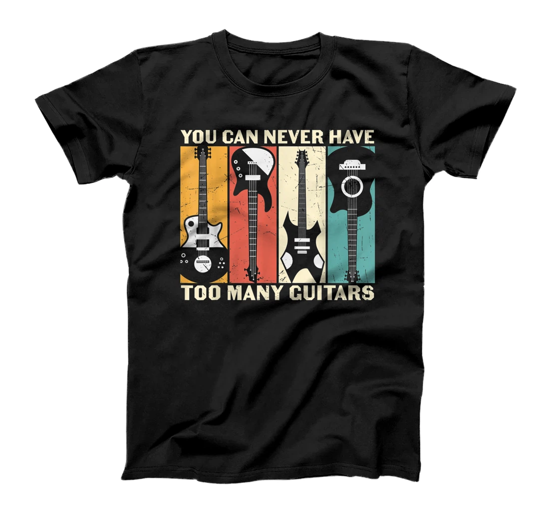 Personalized Guitar Shirt. Retro Style, Musician Music Band for Guitarist T-Shirt, Kid T-Shirt and Women T-Shirt