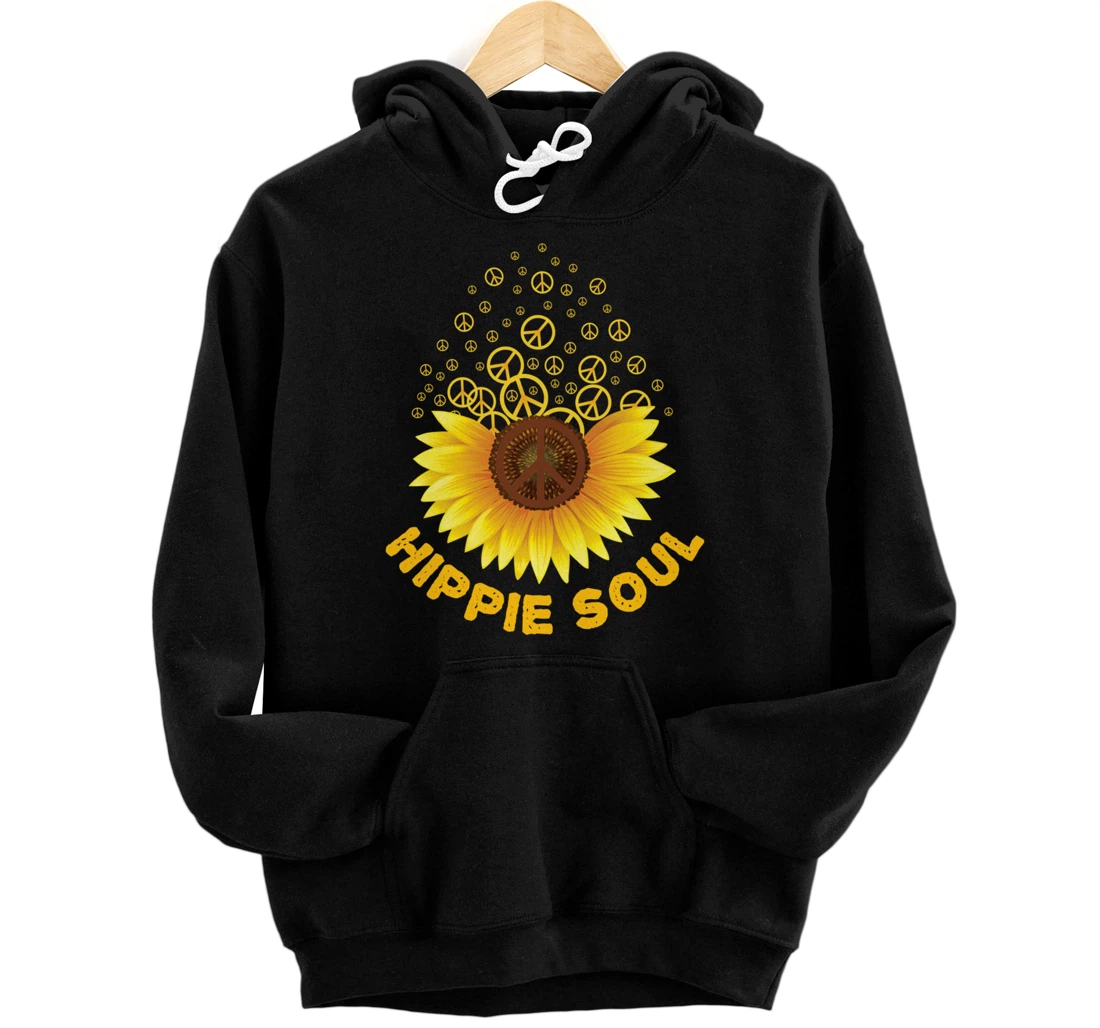 Personalized Hippie Soul Hippies Peace Vintage Retro Costume Hippy Gift Pullover Hoodie