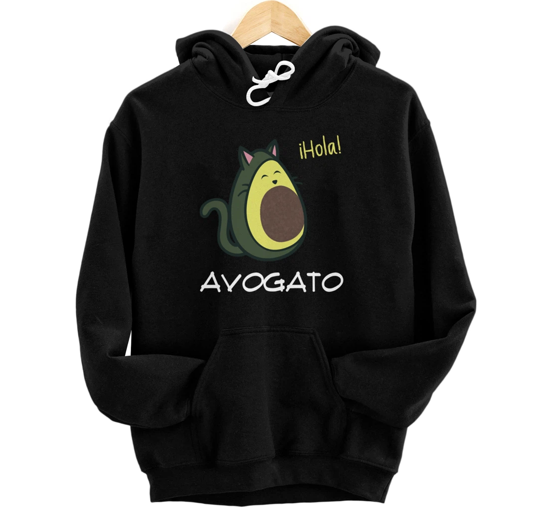 Personalized Avogato Avocado Cat Foodie lover Pullover Hoodie
