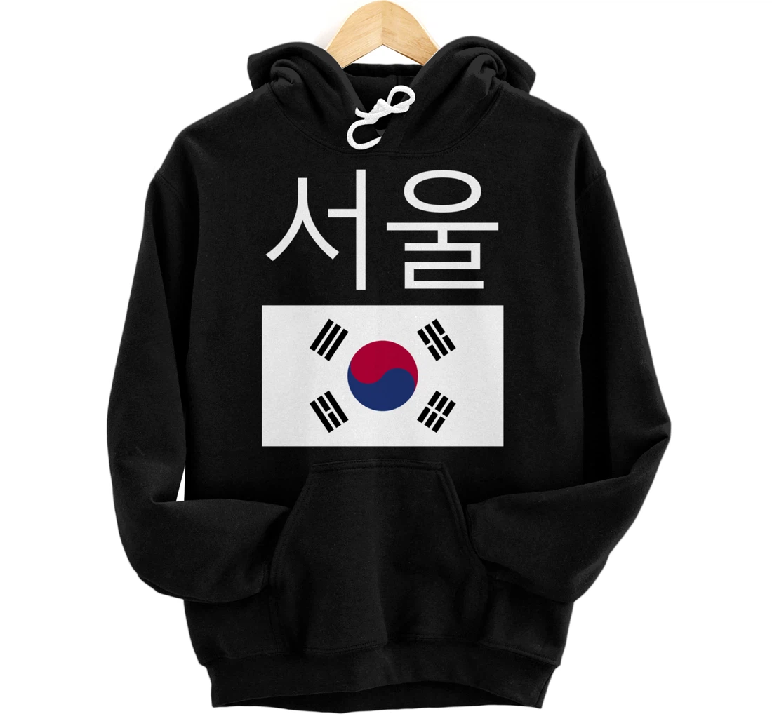 Personalized Seoul South Korea Hangul Korean Flag Taeguk Pullover Hoodie