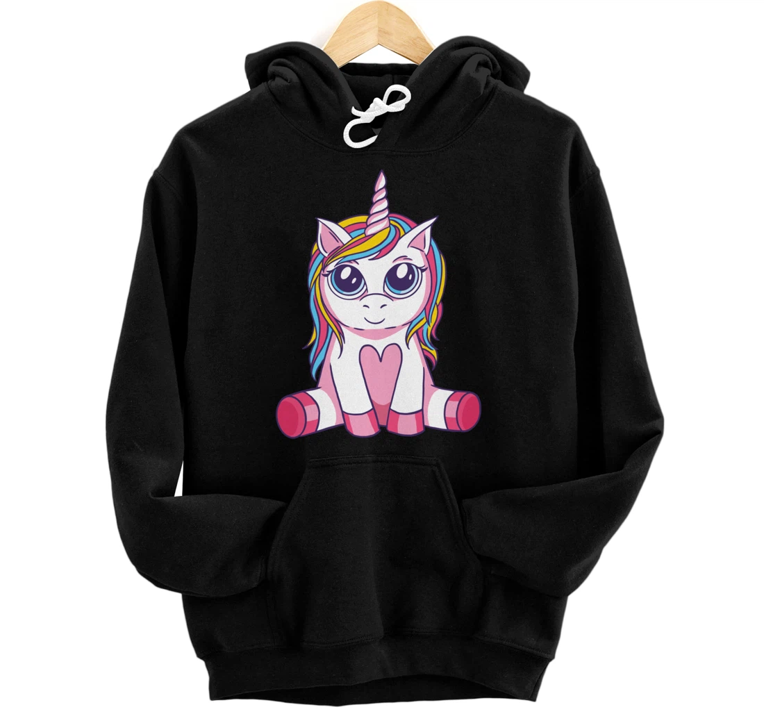 Personalized Cute Unicorn Family Pullover Hoodie