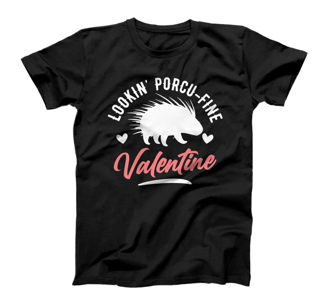 Personalized Womens Funny Valentine's Day Porcupine Pun T-Shirt, Kid T-Shirt and Women T-Shirt