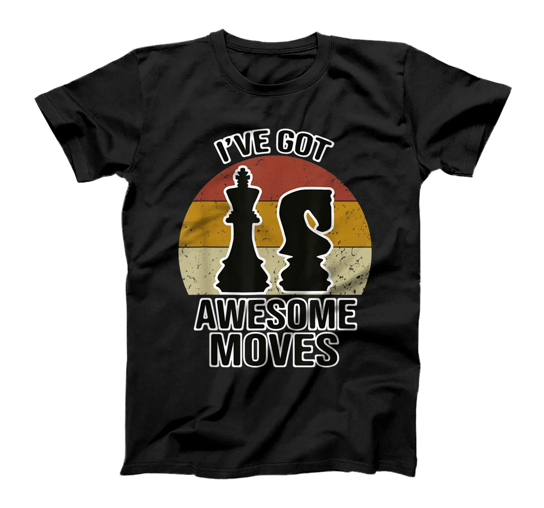 Personalized Think Retro Vintage Chess Player Coach I've awesome moves T-Shirt, Kid T-Shirt and Women T-Shirt