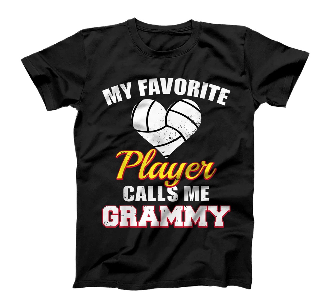 Personalized Womens My Favorite Volleyball Player Calls Me Grammy T-Shirt, Women T-Shirt