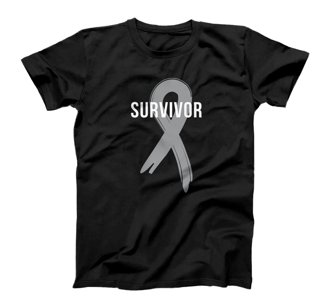 Personalized Womens Brain Cancer Fight Cancer Ribbon T-Shirt, Kid T-Shirt and Women T-Shirt