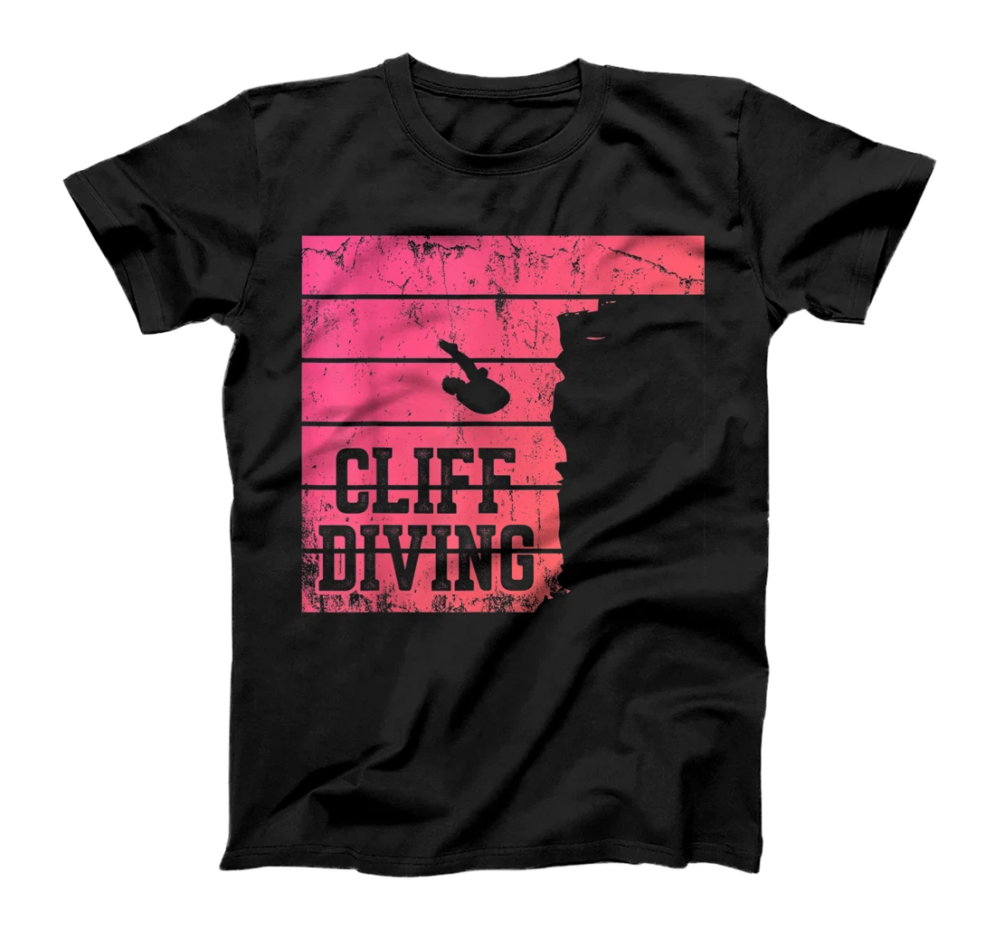 Personalized Womens Cliff Diving Lover Cliff Jumping Diver T-Shirt, Women T-Shirt