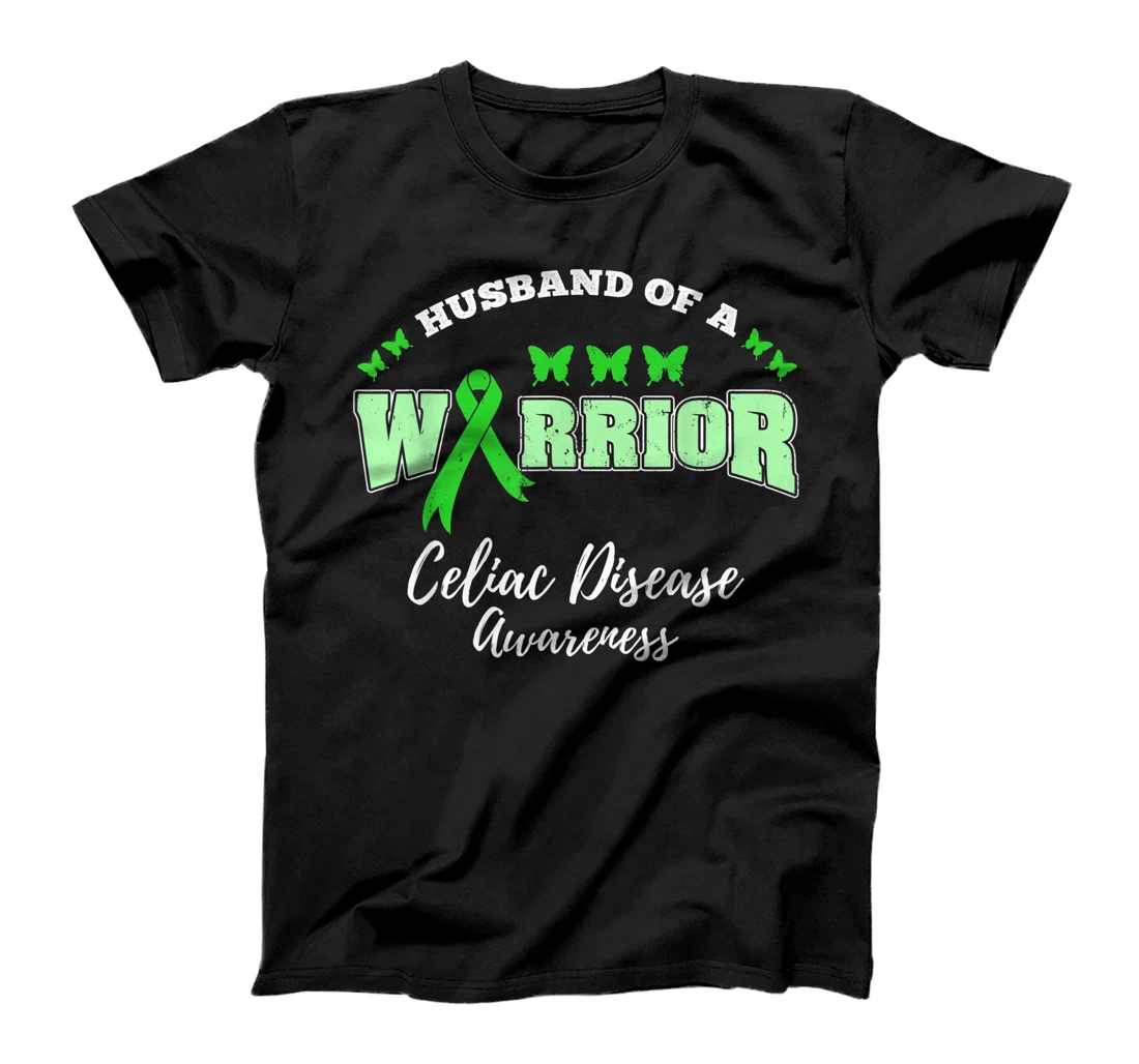 Personalized Womens Husband Of A Warrior Celiac Disease Awareness T-Shirt