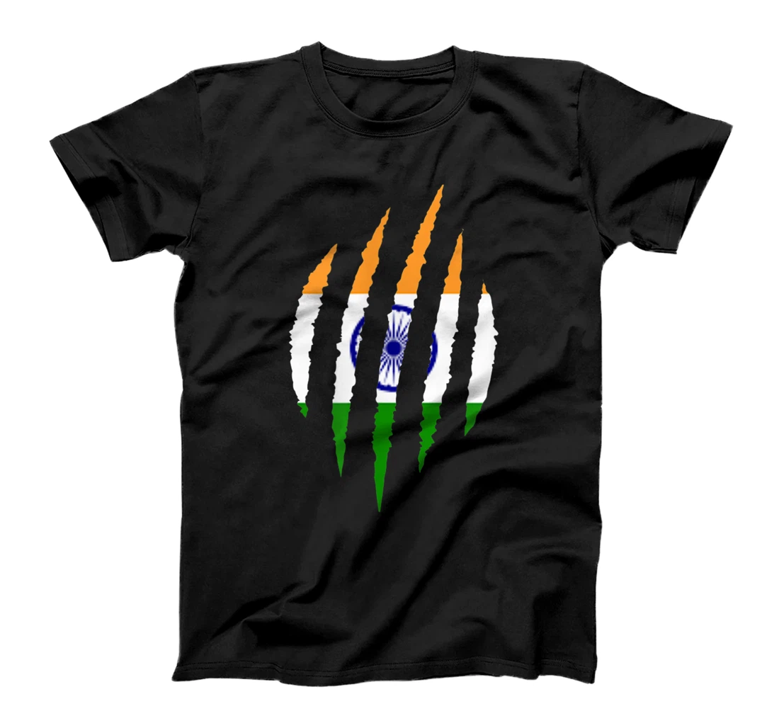 Personalized Claw India Hindu Hinduism Ganesha Flag Finn Indian T-Shirt, Kid T-Shirt and Women T-Shirt