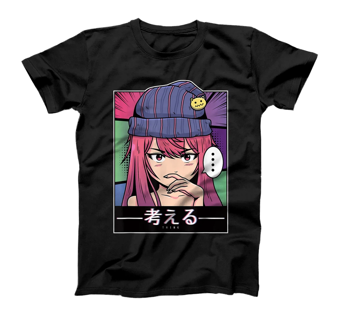 Personalized Think Waifu Japanese Aesthetic Anime Stuff Anime Merch T-Shirt, Women T-Shirt