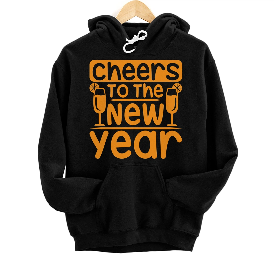 Personalized Happy New Year 2022 New Years Eve Party Supplies Pullover Hoodie