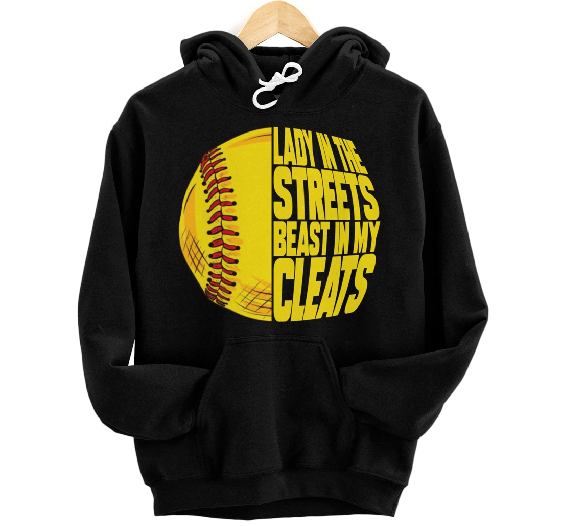 Personalized Fastpitch Beast Funny Softball Pullover Hoodie