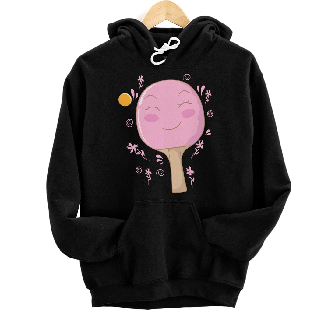 Personalized Ping Pong Trowel in pink Table Tennis Girl Woman Pullover Hoodie