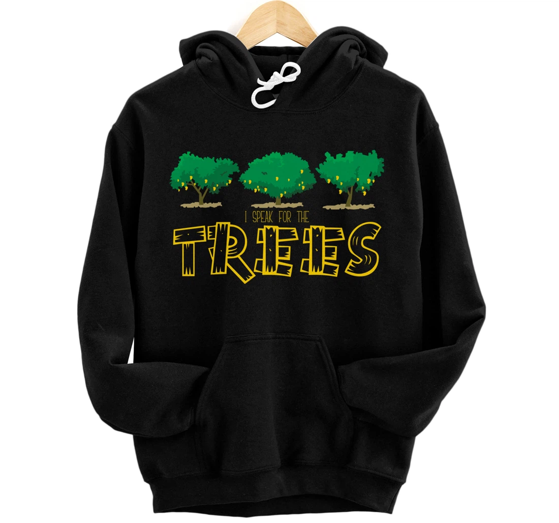 Personalized Earth Day Awareness Hoodie Speak For The Trees Environment Pullover Hoodie
