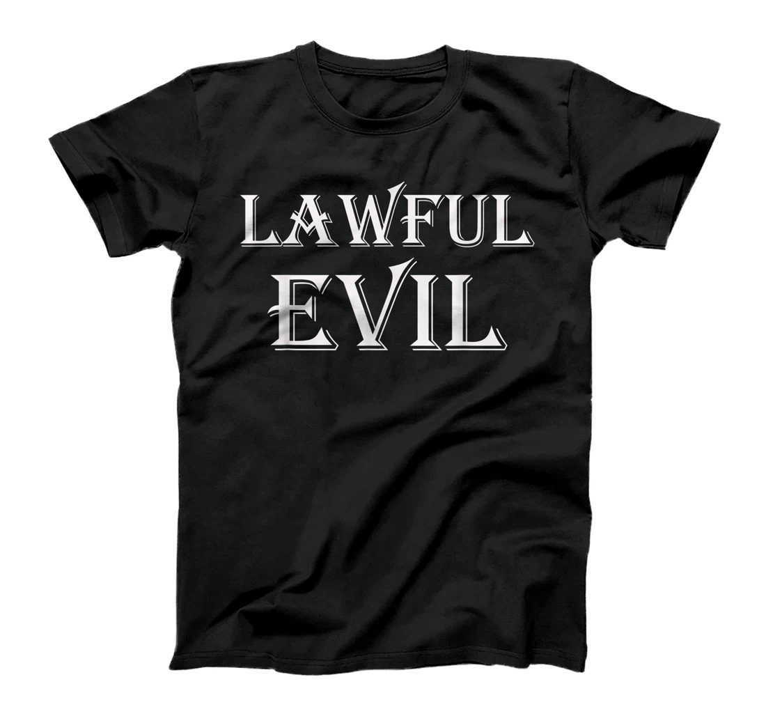 Personalized Alignment Tabletop Gaming Gift - Lawful Evil Alignment T-Shirt, Women T-Shirt