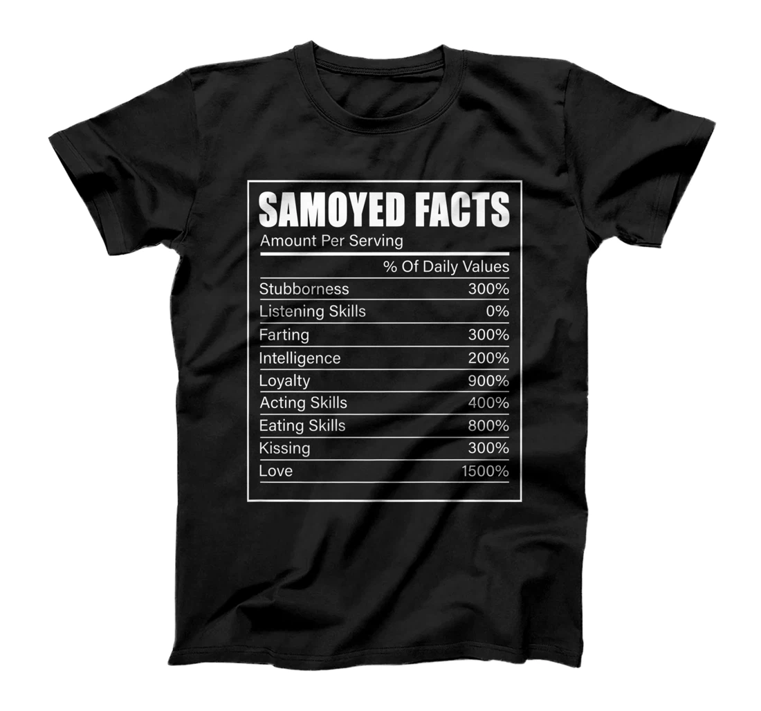 Personalized Womens Samoyed Dog Lover Samoyed Facts Samoyed T-Shirt, Kid T-Shirt and Women T-Shirt
