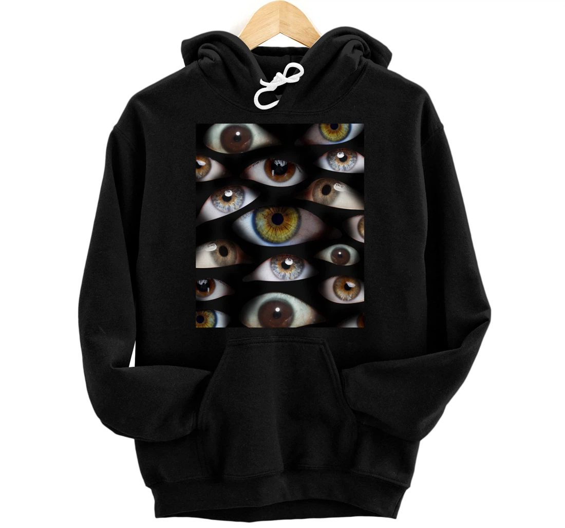 Personalized Weirdcore Aesthetic Human Eyes Optic Strangecore Oddcore  Pullover Hoodie - All Star Shirt